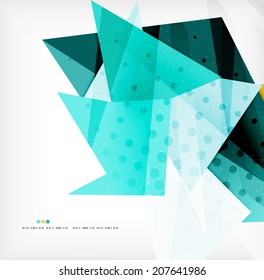 Abstract sharp angles background - business brochure layout
