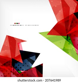 Abstract sharp angles background - business brochure layout