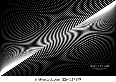 Abstract sharp blend line background design. Modern technology lines vector.