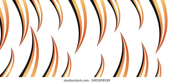 abstract sharp claw orange gradient curve sports car livery template 