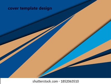 Abstract sharp corners background - business brochure layout. Vector illustration for your design