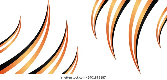 abstract sharp curve claws sports car livery stickers template