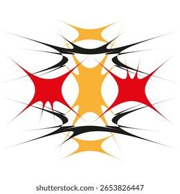 Abstract sharp lines. Dynamic explosion Vector. Geometric burst shape. Modern art illustration. EPS 10.