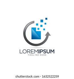 Abstract Shatter Logo Design Vector Template