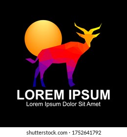 Abstract Sheep Logo. Animal Logo Design Template