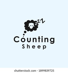 abstract sheep logo. goat icon