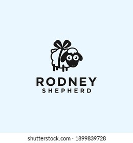 abstract sheep logo. goat icon