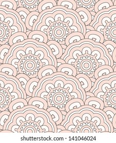 Abstract shell ethnic pattern. Seamless pattern can be used for wallpaper, pattern fills, web page background, surface textures, wrapping paper.