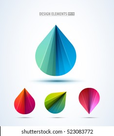 Abstract shell logo design collection. Can be used for branding, application icon, corporate identity sign.