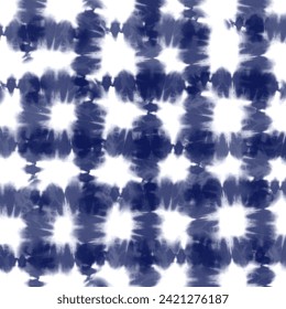 Abstract shibori style tie dye pattern background indigo ink 