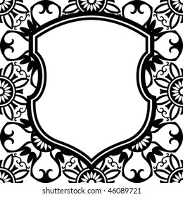 abstract shield background, vector illustration