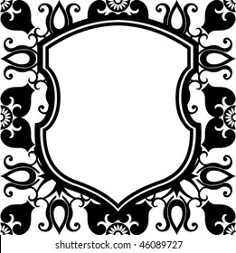 abstract shield background, vector illustration