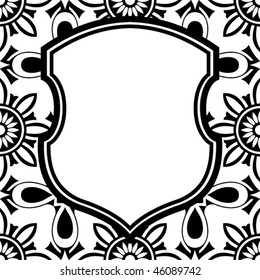 abstract shield background, vector illustration