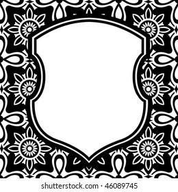 abstract shield background, vector illustration