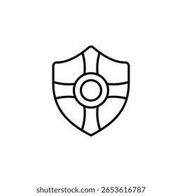 Escudo Abstrato Gráfico Simbolizando Proteção E Defesa Conceito Design