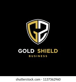 Abstract shield inisial GS logo design inspiration