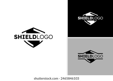 Diseño inspirado en el logotipo de escudo Abstractas. Plantilla del logotipo del escudo