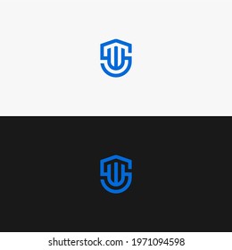 Abstract Shield Logo Design Template. Premium Business Sign. Universal Protection Vector Icon.
