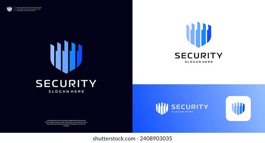 Plantilla de diseño del logotipo de Escudo abstracto
