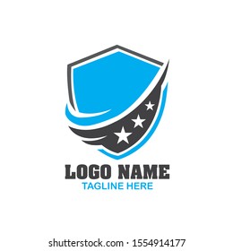 Abstract shield logo with high resolution
