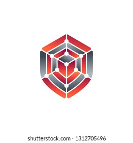 Abstract Shield Logo Image