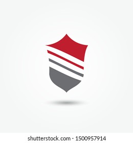 Abstract shield logo. Modern shield logo template. Security logo vector. Secure protection abstract logo. Cyber security. Vector Illustrator