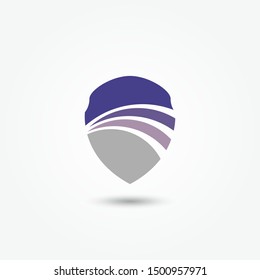 Abstract shield logo. Modern shield logo template. Security logo vector. Secure protection abstract logo. Cyber security. Vector Illustrator
