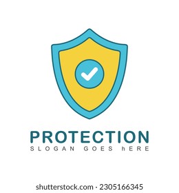 Abstraktes Schildschutzlogo, Vektorgrafik. Schild Symbol.