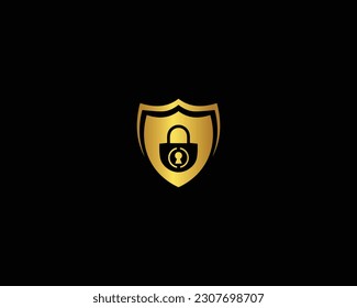 Vorlagen für abstrakte Schildschutzschild-Sicherheitszeichen Abstrakte Sicherheitsvektorgrafik isoliert Schild-Sicherheitssymbol. Sicherheit sperren.