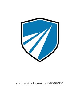 Plantilla de logotipo de Vector de escudo Abstractas Swoosh Icon