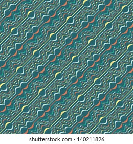 Abstract shift striped background. Seamless pattern. Vector.
