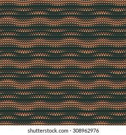 Abstract shift stroke wavy striped textured background. Seamless pattern.