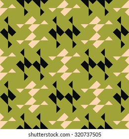 Abstract  shifted shapes checked background. Seamless pattern.