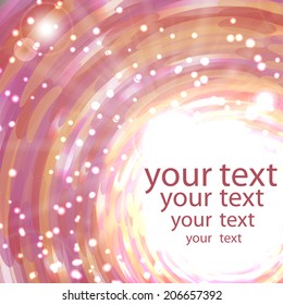 Abstract shimmering background in pink colors with place for your text