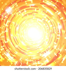 Abstract shimmering orange background