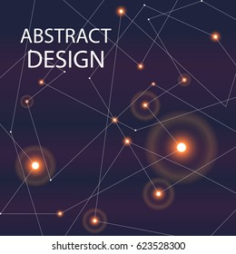 abstract shine circles llustration vector design