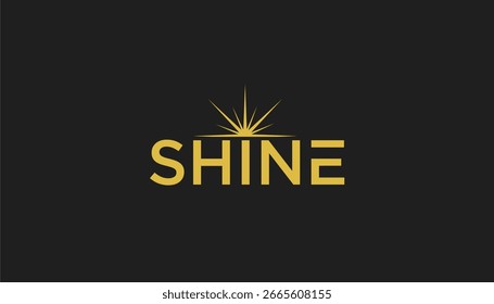 Abstract shine house logo template, home logo with shine sparkle light star - Vector