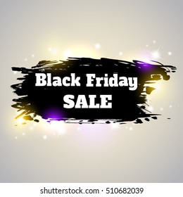 Abstract shining background for Black Friday sale. 