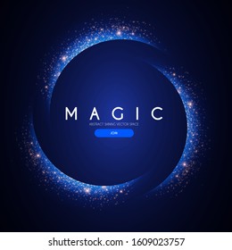 Abstract Shining Background. Elegant magic space.