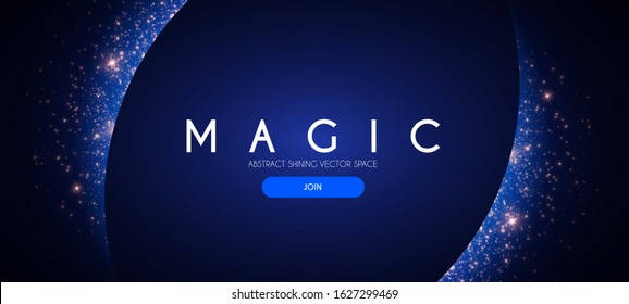 Abstract Shining Background. Elegant magic space.
