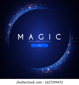 Abstract Shining Background. Elegant magic space.