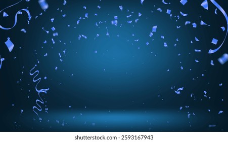 Abstract Shining blue background with lighting effect. Vector illustration for your design.
