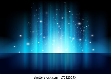 Abstract Shining Blue Light bright glitter background. Elegant illustration