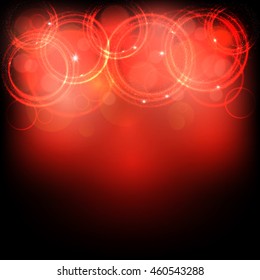 Abstract shining bokeh blur background. Vector illustration