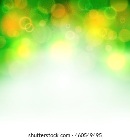 Abstract shining bokeh blur background. Vector illustration