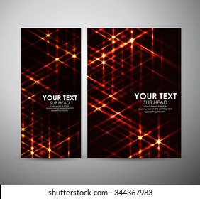 Abstract shining. Brochure business design template or roll up. 