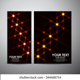 Abstract shining. Brochure business design template or roll up. 