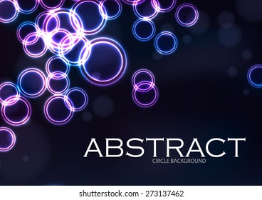 Abstract shining circle background. Vector illustration