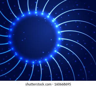 Abstract shining circle. Vector illustration eps 10