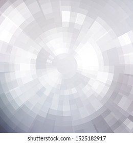 Abstract shining concentric mosaic vector background. Poster music design